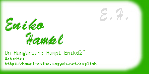 eniko hampl business card